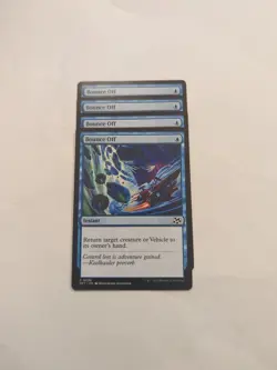 (4) Bounce Off *PLAYSET* Aetherdrift Regular NM MTG - Image 1