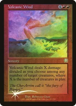 Mercadian Masques MTG FOIL Volcanic Wind Magic - Image 1