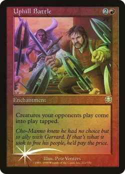 Mercadian Masques MTG FOIL Uphill Battle Magic - Image 1