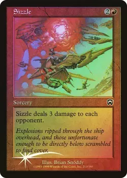 Mercadian Masques MTG FOIL Sizzle Magic - Image 1