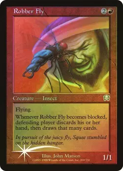 Mercadian Masques MTG FOIL Robber Fly Magic - Image 1