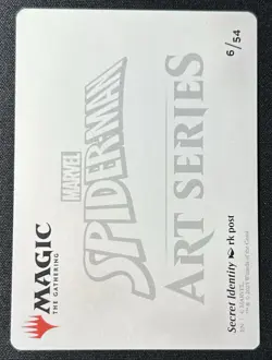 Secret Identity Art Card - Art Series: Marvel's Spider-Man - 6/54 - NM- MTG - Image 2