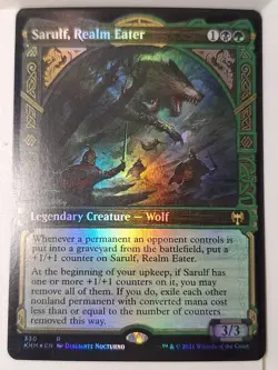 Sarulf, Realm Eater - Foil Showcase - Kaldheim - Magic the Gathering MTG Nice! - Image 1