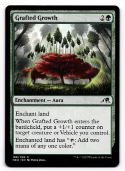 Grafted Growth - NM MTG NEO - Kamigawa: Neon Dynasty 188/302 - Image 1