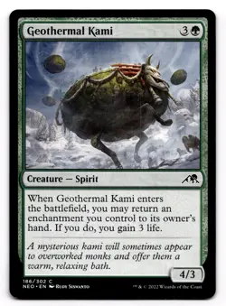 Geothermal Kami - NM MTG NEO - Kamigawa: Neon Dynasty 186/302 - Image 1