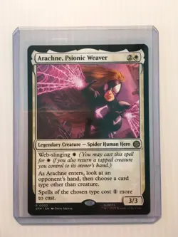 MTG Arachne, Psionic Weaver Regular SPM NM MTG Marvel Spider-man #002 - Image 3
