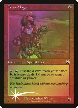 Mercadian Masques MTG FOIL Kris Mage Magic - Image 1