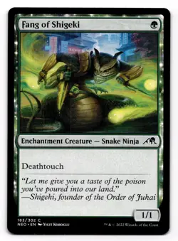 Fang of Shigeki - NM MTG NEO - Kamigawa: Neon Dynasty 183/302 - Image 1