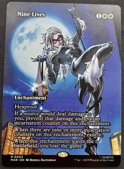 Nine Lives (Borderless) M 0003 - Marvel's Spider-Man MTG - Image 1