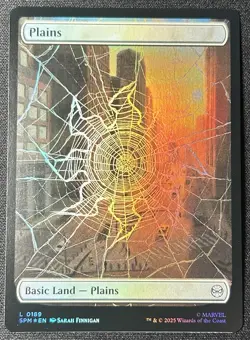 Plains (0189) #189 (Foil) (NM) Spider-Man SPM Magic MTG - Image 1