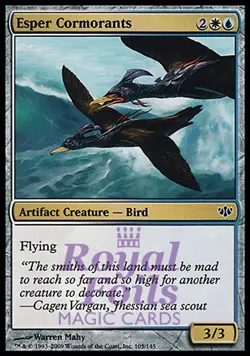 Esper Cormorants 4x FOIL CON MTG Conflux MINT common white blue artifact - Image 1