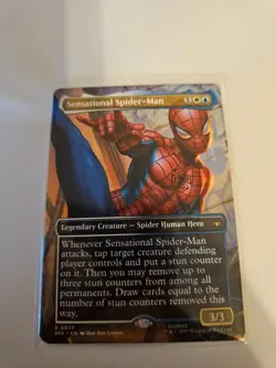 Sensational Spider-Man Borderless MTG SPE Nm/M - Image 1