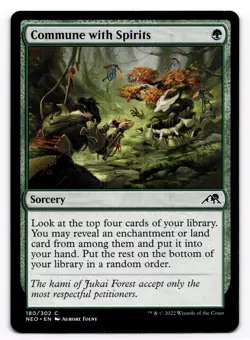 Commune with Spirits - NM MTG NEO - Kamigawa: Neon Dynasty 180/302 - Image 1
