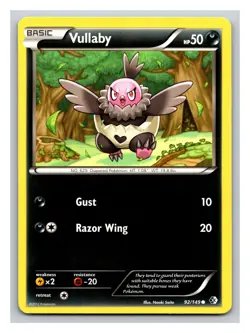 Vullaby 92/149 - Pokemon Boundaries Crossed Common Card PP12 - Image 1