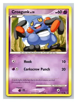 Pokemon Supreme Victors Common Card - Croagunk 101/147 PP10 - Image 1