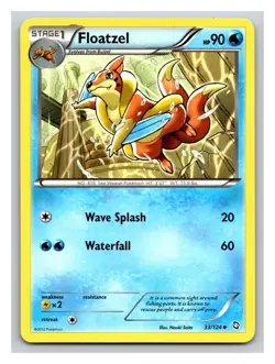 Pokemon TCG Dragons Exalted - Floatzel 33/124 PP11 - Image 1