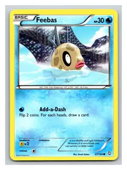 Feebas 27/124 - Pokemon Dragons Exalted Common Card PP12 - Image 1