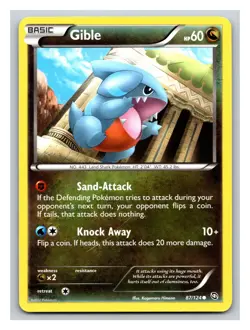 Gible 87/124 Common Dragons Exalted Pokemon Card PP12 - Image 1