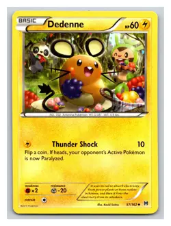 Dedenne 57/162 BREAKthrough Uncommon Pokemon Card PP7 - Image 1