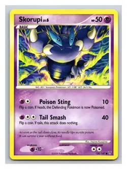 Pokemon Supreme Victors Common Card - Skorupi 128/147 PP12 - Image 1
