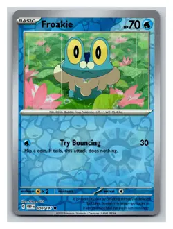 Pokemon TCG Froakie S&V Obsidian Flames 056/197 Reverse Holo Common Card PP13 - Image 1