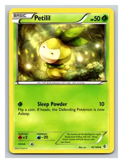 Petilil 16/149 - Pokemon Boundaries Crossed Uncommon Card PP12 - Image 1