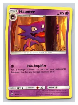 Haunter 37/111 Crimson Invasion Pokemon TCG Card NM PP8 - Image 1