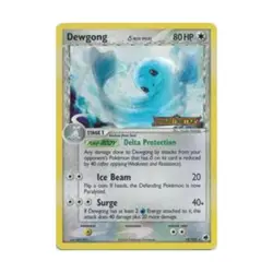 Pokemon Dragon Frontiers Dewgong (Delta Species) (R) #15 (Reverse Holo) EX - Image 1