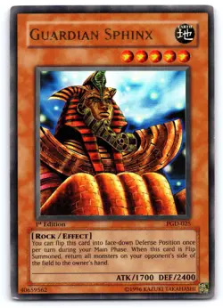 Yugioh Guardian Sphinx PGD-025 1st Edition Ultra Rare LP/MP - Image 1