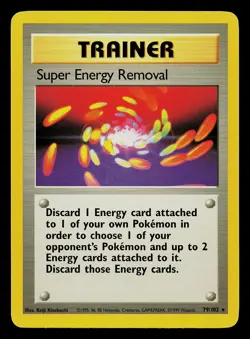 Pokemon Card - Super Energy Removal Base Set 79/102 Rare - Image 1