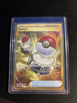 Pokemon TCG Gold Switch 206/165 Scarlet & Violet 151 Holo Card - Image 1