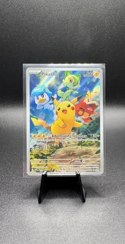 Pokemon Pikachu Adventuring Together Promo Card Holo Rare 027 - Image 1