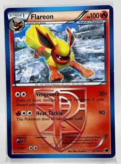 Flareon 12/116 Pokemon Card 2015 Plasma Freeze Team Plasma LP - Image 1