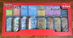 Pokemon TCG Prismatic Evolutions Costco 8 Mini-Tin Bundle w/ Promo Cards - Image 1