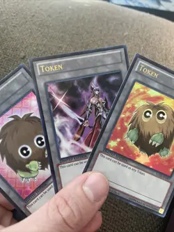 Yugioh 3 Card Token Collection Lot NM Conditions TCG Value Bundle Free Ship!! - Image 3
