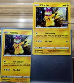 12 - Pikachu SWSH234 Pokemon Go Cosmos Holo Promo MINT Pokemon Card - Image 1