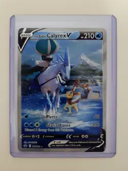 Pokemon TCG Ice Rider Calyrex v Chilling Reign Alt Art Card 164/198 SWSH - Image 1