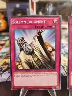 Solemn Judgment SR14-EN038 Common Yugioh Card - Image 2