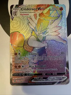 Cinderace VMAX Secret Rare Rainbow 194/192 Swsh02: Rebel Clash Pokemon Card NM/M - Image 4