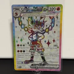 Cinderace ex Full Art Ultra Rare Pokemon Card Stellar Crown 157/142 NM/M - Image 1