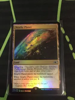 MTG Magic The Gathering Nearby Planet Foil UNF Land Commander - Image 1