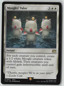 Moogles' Valor #27 Rare FINAL FANTASY NM MTG - Image 1