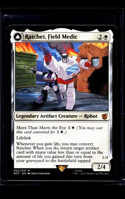2022 MTG Magic The Gathering BOT Transformers #2 Ratchet Field Medic - Image 1