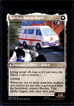 2022 MTG Magic The Gathering BOT Transformers #2 Ratchet Field Medic - Image 2