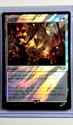 2022 MTG Magic the Gathering Warhammer 40000 40k Surge Foil #12 For the Emperor! - Image 1