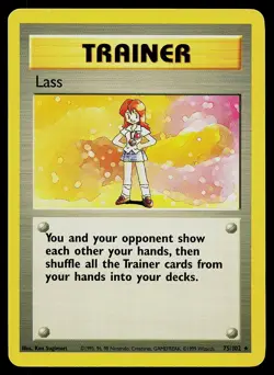 Pokemon Card - Lass Base Set 75/102 Rare - Image 1