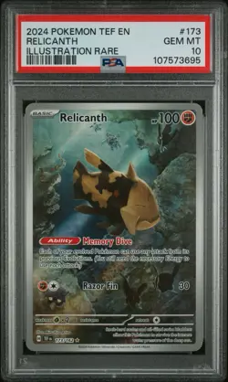 2024 Pokemon TCG Relicanth Illustration Rare PSA 10 Gem Mint - Image 1