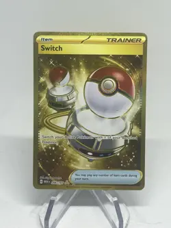 Pokemon TCG 206/165 Switch Pokemon 151 Trainer Gold Secret Rare NM/M - Image 1
