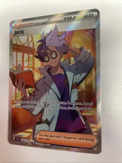Pokemon TCG Jacq Scarlet & Violet Base Set 236/198 Holo Ultra Rare NM Free Ship - Image 1