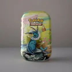 Prismatic Evolutions Mini Tin - Vaporeon Art - Sealed Brand NEW - Pokemon TCG - Image 1